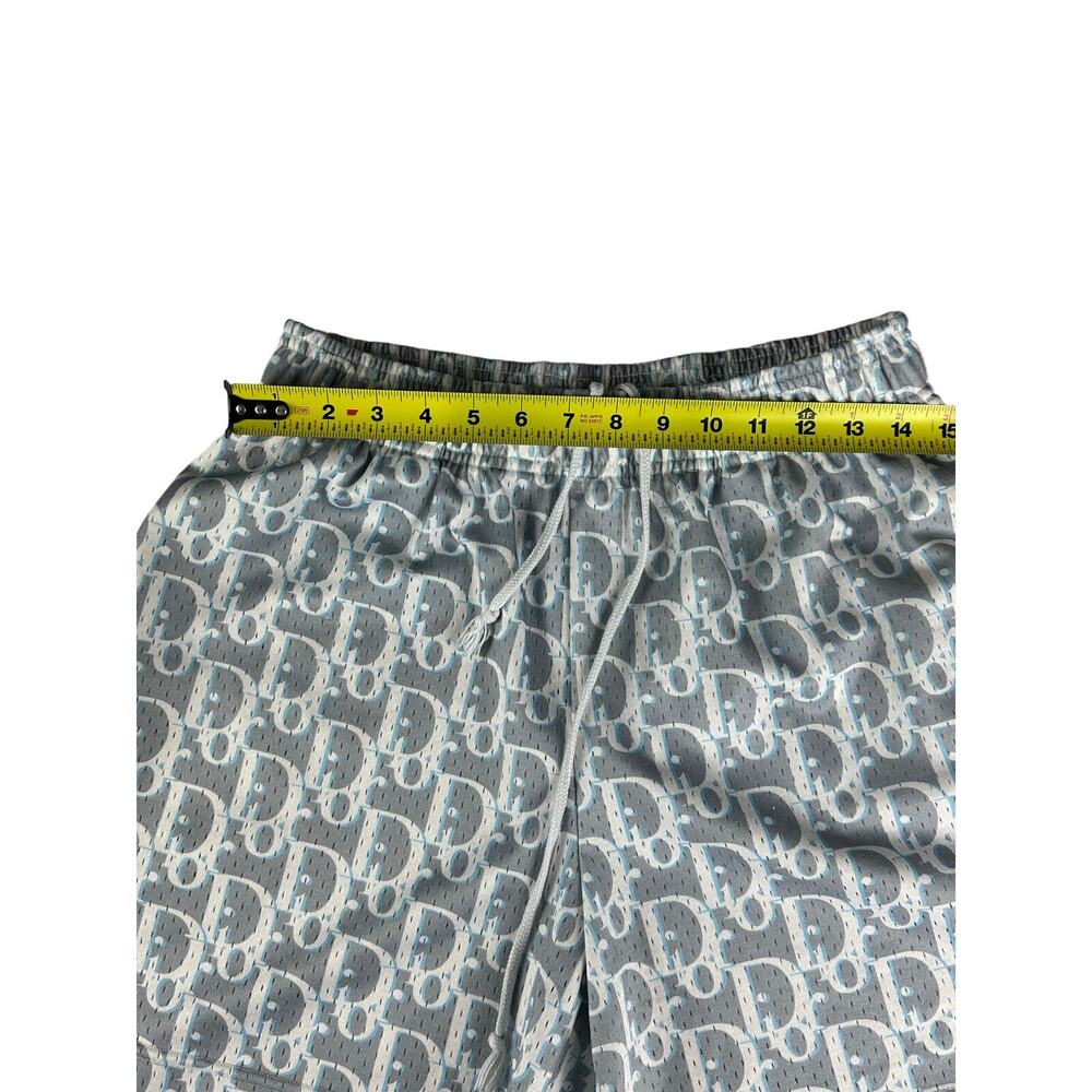 Dior Gray Monogram Patterned Athletic Shorts Brav… - image 5